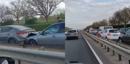 Accident in lant la Peresecina. Sase masini s-au lovit, iar pe sosea s-au format cozi kilometrice - VIDEO Accident in lant la Peresecina. Sase masini s-au lovit, iar pe sosea s-au format cozi kilometrice - VIDEO