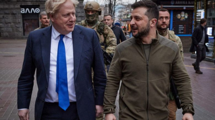 Boris Johnson se adreseaza marti parlamentarilor ucraineni prin videoconferinta si devine primul lider occidental care face asta