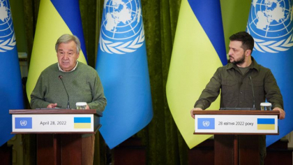 Zelenski a cerut ajutorul secretarului general al ONU pentru salvarea ranitilor blocati la Azovstal din cauza rusilor Zelenski a cerut ajutorul secretarului general al ONU pentru salvarea ranitilor blocati la Azovstal din cauza rusilor