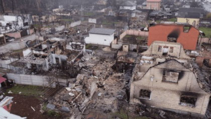 Cum arata un sat ucrainean ras de pe fata pamantului: „Suntem, in general, morti” - FOTO