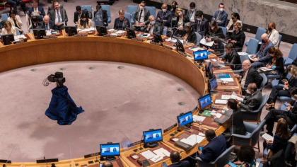 Consiliul de Securitate al ONU evita cuvintele „razboi”, „conflict” sau „invazie” in primul sau comunicat oficial privind Ucraina Consiliul de Securitate al ONU evita cuvintele „razboi”, „conflict” sau „invazie” in primul sau comunicat oficial privind Ucraina
