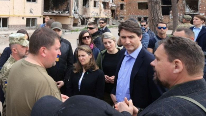 Premierul canadian Justin Trudeau, vizita surpriza in Irpin, Ucraina - FOTO Premierul canadian Justin Trudeau, vizita surpriza in Irpin, Ucraina - FOTO