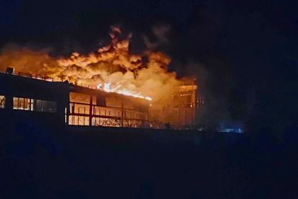 Bombardamente cu rachete in Odesa. Un centru comercial - distrus. Exista victime si raniti - FOTO
