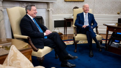 Joe Biden l-a primit pe prim-ministrul Italiei la Casa Alba: „O Uniune Europeana puternica este in interesul Statelor Unite”