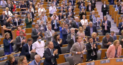 Maia Sandu a fost aplaudata in picioare de deputatii din Parlamentului European - VIDEO Maia Sandu a fost aplaudata in picioare de deputatii din Parlamentului European - VIDEO