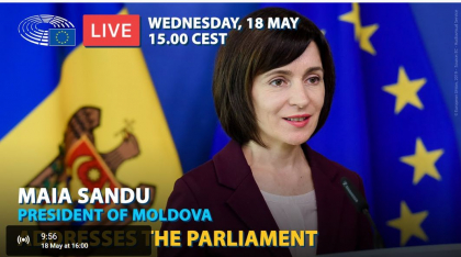 Maia Sandu tine pentru prima data un discurs in plenul Parlamentului European Maia Sandu tine pentru prima data un discurs in plenul Parlamentului European