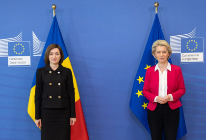 Sefa statului s-a intalnit cu presedintele Comisiei Europene, Ursula von der Leyen, la Bruxelles: „Am solicitat anularea cotelor de export pentru produsele moldovenesti” Sefa statului s-a intalnit cu presedintele Comisiei Europene, Ursula von der Leyen, la Bruxelles: „Am solicitat anularea cotelor de export pentru produsele moldovenesti”