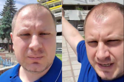 Stefan Gligor, in fata Hotelului National: „Primaria a facut tot posibilul ca sa permita demolarea cladirii care este cartea de vizita a Chisinaului” - VIDEO