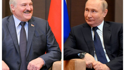 Putin si Lukasenko glumesc pe tema sanctiunilor Occidentale si a haosului economic de dupa invazia Ucrainei: „Le datoram multumiri”
Putin si Lukasenko glumesc pe tema sanctiunilor Occidentale si a haosului economic de dupa invazia Ucrainei: „Le datoram multumiri”