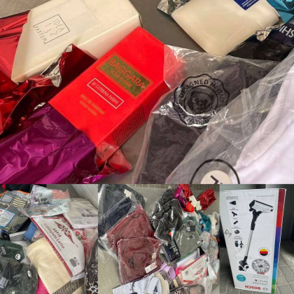 Au incercat sa intre in tara cu haine, aspiratoare si parfumuri aduse din Italia, fara a le declara. Doi soferi - retinuti la vama Leuseni - FOTO Au incercat sa intre in tara cu haine, aspiratoare si parfumuri aduse din Italia, fara a le declara. Doi soferi - retinuti la vama Leuseni - FOTO