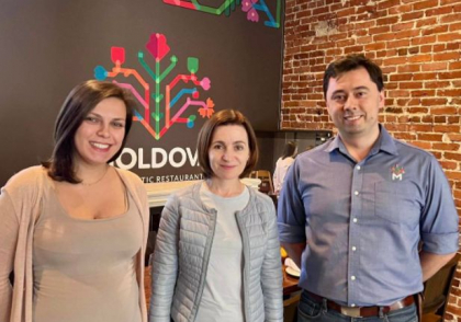 Presedintele Republicii Moldova, la un restaurant moldovenesc din SUA. Proprietarul: „Azi a fost o zi pe cinste” 