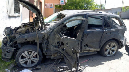 Explozie a unei masini-capcana in centrul orasului ucrainean Melitopol, aflat sub ocupatie militara rusa