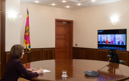 Situatia de securitate din regiune - discutata de Maia Sandu si presedintele Portugaliei, Marcelo Rebelo de Sousa