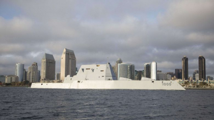 Cum arata cel mai mare distrugator din lume. „Fortareata” USS Zumwalt a costat 4,4 miliarde de dolari - GALERIE FOTO