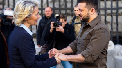 Ursula von der Leyen este din nou la Kiev
Ursula von der Leyen este din nou la Kiev