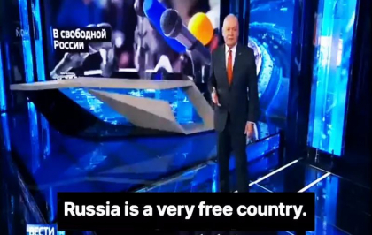 Cel mai toxic propagandist al Kremlinului, in forma maxima: Rusia este o tara mult mai libera decat Occidentul - VIDEO 