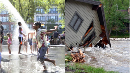 Inundatii, incendii si canicula intr-o singura zi. SUA se confrunta cu catastrofe climatice Inundatii, incendii si canicula intr-o singura zi. SUA se confrunta cu catastrofe climatice
