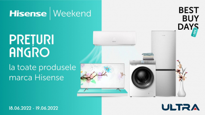 ULTRA: Hisense Weekend – Preturi ANGRO la tot asortimentul 