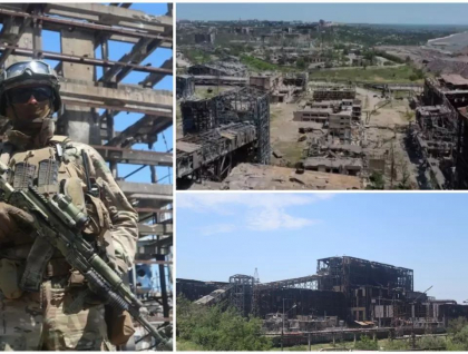 Cum arata uzina Azovstal, din Mariupol, la o luna dupa ce ultimii ei aparatori ucraineni s-au predat rusilor - VIDEO