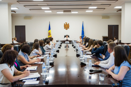 Prim-ministrul, la discutii cu studentii Universitatii de Stat. Ce le-a spus Gavrilita tinerilor - FOTO
