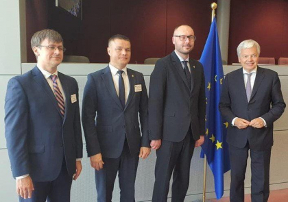 Ministrul Justitiei, directorul CNA si procurorul general intermar - intr-o vizita de lucru, la Bruxelles. Au discutat cu comisarul European pentru Justitie, Didier Reynders - FOTO Ministrul Justitiei, directorul CNA si procurorul general intermar - intr-o vizita de lucru, la Bruxelles. Au discutat cu comisarul European pentru Justitie, Didier Reynders - FOTO