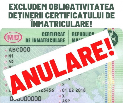 Soferii ar putea sa nu mai fie obligati sa poarte cu ei certificatul de inmatriculare a masinii. Deputat PAS: „Minus inca o hartoaga” Soferii ar putea sa nu mai fie obligati sa poarte cu ei certificatul de inmatriculare a masinii. Deputat PAS: „Minus inca o hartoaga”