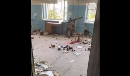 Imagini dure: Ucrainenii, prinsi intr-o cladire, lupta cu rusii care au avansat in Severodonetk - VIDEO