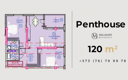 MilaniN: Penthouse Exclusiv la 3 minute de Parcul Central MilaniN: Penthouse Exclusiv la 3 minute de Parcul Central