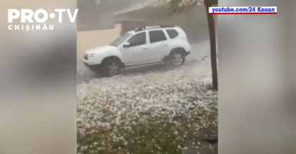 Cod portocaliu de furtuni in Franta, in plin val de canicula. O ploaie cu grindina de marimea unei mingi de tenis a facut prapad ieri in sud-vestul tarii