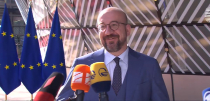 Charles Michel despre cererea de aderare depusa de Republica Moldova si Ucraina: "Sunt increzator ca astazi vom acorda statutul de candidat Ucrainei si Moldovei" - VIDEO