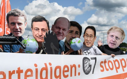 Mii de manifestanti au protestat la Munchen inainte de Summitul G7, impotriva schimbarilor climatice si a razboiului

