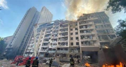 Cel putin un mort si cinci raniti in atacul cu racheta de la Kiev. Rusia isi intensifica atacurile aeriene in Ucraina, in ziua Summitului G7