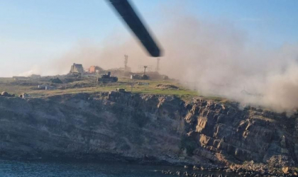 Cum arata Insula Serpilor, vazuta din elicopterele rusesti, in ziua grabitei plecari a trupelor de ocupatie - FOTO