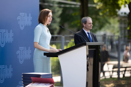 Maia Sandu - prezenta la ceremonia de absolvire a promotiei 2022 de la Universitatea Tehnica a Moldovei. Ce le-a spus presedintele absolventilor - FOTO