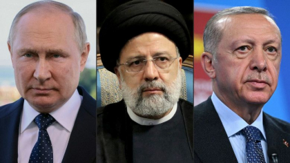Drone, cereale si „operatiuni speciale”. Putin a ajuns la Teheran unde va discuta cu Raisi, Khamenei si Erdogan