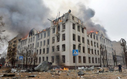 Rusia bombardeaza din nou orasul ucrainean Harkov. Doi morti si 19 raniti joi dimineata Rusia bombardeaza din nou orasul ucrainean Harkov. Doi morti si 19 raniti joi dimineata