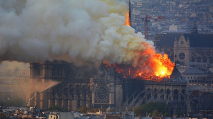 Adevarul incredibil din spatele incendiului de la Notre-Dame. Gestul lui Macron care a salvat catedrala de la dezastru (The Telegraph) - FOTO
