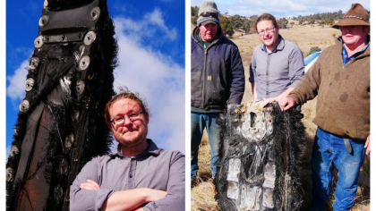 O bucata mare dintr-o nava a lui Elon Musk a cazut din spatiu in padocul de oi al unui fermier, in Australia O bucata mare dintr-o nava a lui Elon Musk a cazut din spatiu in padocul de oi al unui fermier, in Australia