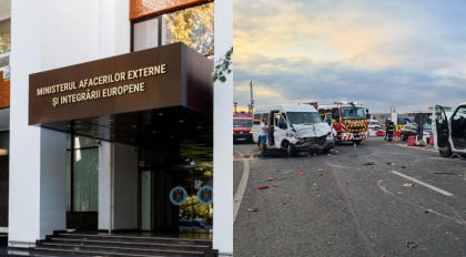 Noi detalii despre accidentul din Iasi, in care a fost implicat si un microbuz din Republica Moldova plin cu pasageri. MAEIE: „Cinci moldoveni - transportati la spital”