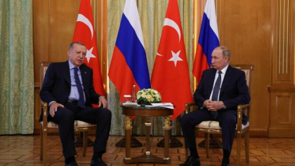 Vladimir Putin si Recep Tayyip Erdogan s-au intalnit la Soci