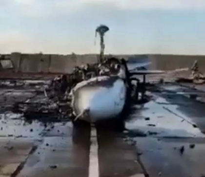 Noi imagini cu dezastrul produs de exploziile de la baza militara ruseasca din Crimeea - VIDEO Noi imagini cu dezastrul produs de exploziile de la baza militara ruseasca din Crimeea - VIDEO