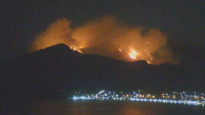 Incendiu puternic in Thassos, insula greceasca preferata de moldoveni - FOTO/VIDEO