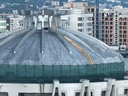 Au inceput lucrarile de reparatie a acoperisului Circului din capitala - FOTO 