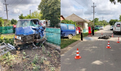 Accident grav la Soroca. Un tanar de 19 ani si o tanara de 20 de ani au murit, dupa ce s-au lovit cu motocicleta de un microbuz. Politia: „Soferul microbuzului era baut” - FOTO Accident grav la Soroca. Un tanar de 19 ani si o tanara de 20 de ani au murit, dupa ce s-au lovit cu motocicleta de un microbuz. Politia: „Soferul microbuzului era baut” - FOTO