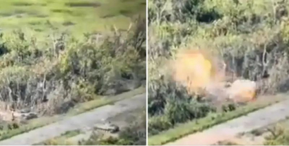 Un nou grup de tancuri rusesti incearca sa se ascunda printre copaci cu rezultate previzibile - VIDEO Un nou grup de tancuri rusesti incearca sa se ascunda printre copaci cu rezultate previzibile - VIDEO