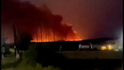 Incendiu la un depozit de munitii din Rusia, langa Ucraina. Doua sate au fost evacuate Incendiu la un depozit de munitii din Rusia, langa Ucraina. Doua sate au fost evacuate