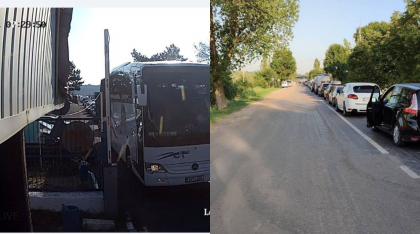 Ambuteiaje la frontiera cu Romania. Zeci de masini asteapta sa iasa din tara. Care sunt cele mai aglomerate puncte de trecere - FOTO