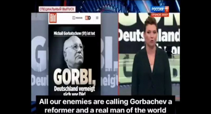 Cum comenteaza „papusa de fier” a lui Vladimir Putin moartea lui Gorbaciov: „Probabil ar fi indecent sa vorbim despre asta in ziua mortii sale (dar)” - VIDEO Cum comenteaza „papusa de fier” a lui Vladimir Putin moartea lui Gorbaciov: „Probabil ar fi indecent sa vorbim despre asta in ziua mortii sale (dar)” - VIDEO