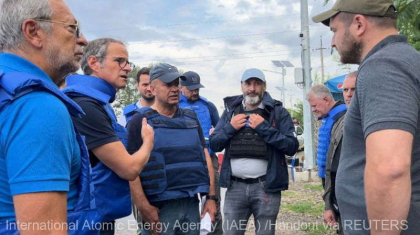 Delegatia AIEA a sosit la centrala Zaporojie, controlata de rusi in sud-estul Ucrainei Delegatia AIEA a sosit la centrala Zaporojie, controlata de rusi in sud-estul Ucrainei