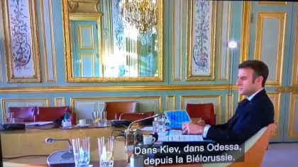 Prima conversatie a lui Volodimir Zelenski si Emmanuel Macron in primele ore de la izbucnirea razboiului. Despre ce au vorbit presedintii - VIDEO 